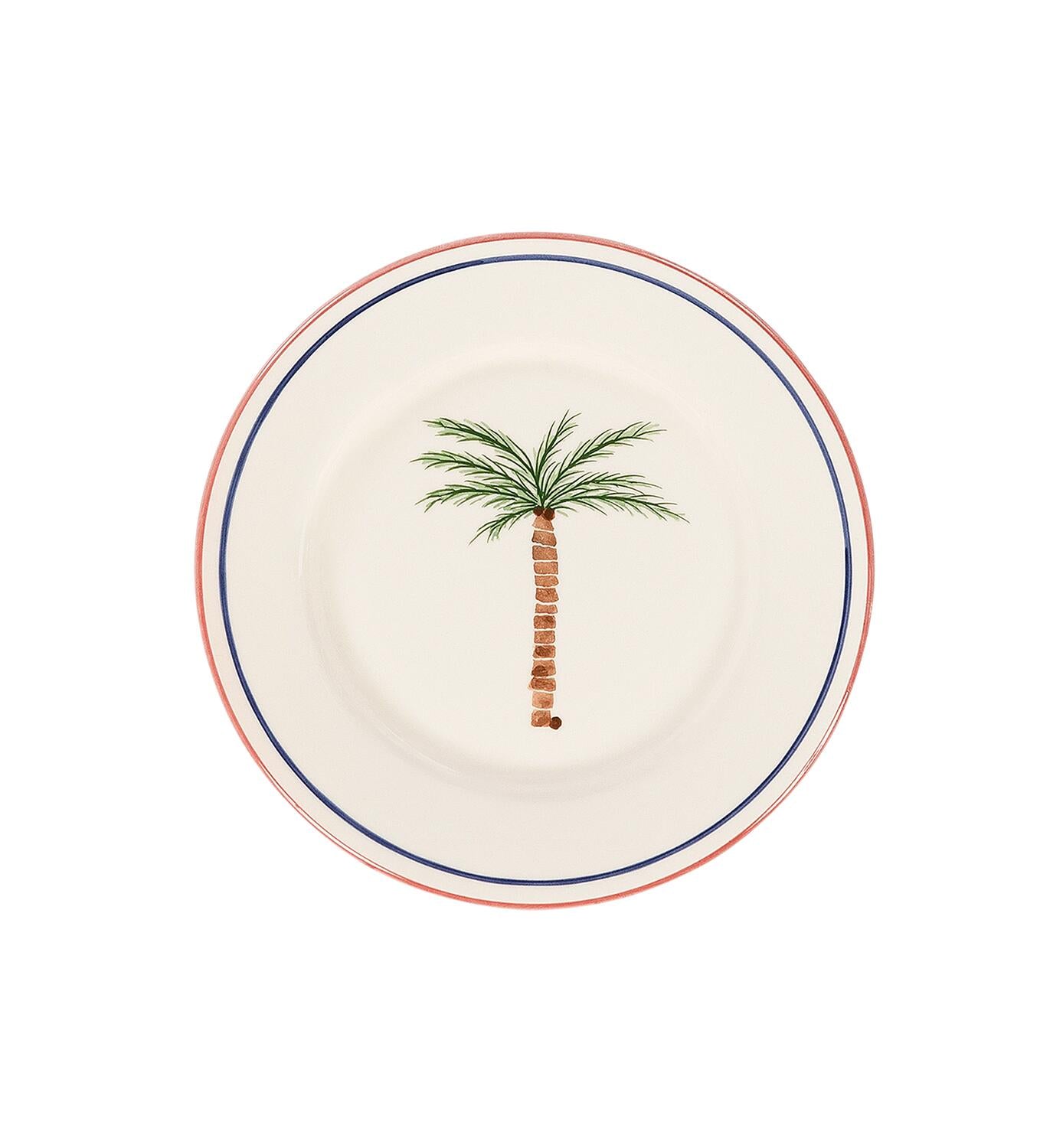 Palm Tree frokosttallerken - rød